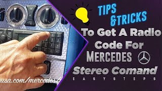 SOLVED  To Get A Radio Code For Mercedes Stereo Command  Free of Charge [upl. by Bueschel96]