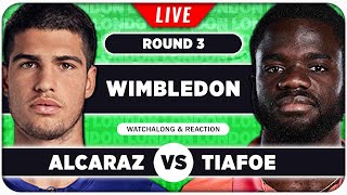 ALCARAZ vs TIAFOE • Wimbledon 2024 • LIVE Tennis Talk Watchalong [upl. by Fihsak]