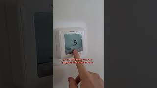 How to unlock a Honeywell thermostat [upl. by Wilkie322]