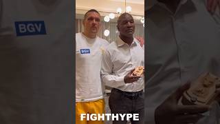 Usyk GIVES Evander Holyfield a GIFT day after BEATING Tyson Fury [upl. by Nyrek734]