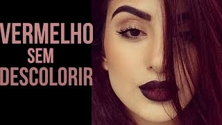 Descubra a Coloração do Cabelo Vermelho Sem Descolorir HairTutorial [upl. by Enyawd]