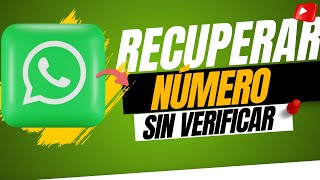 ✅ Cómo Recuperar Número de WhatsApp sin Tarjeta SIM utilizando un Número Virtual [upl. by Iarahs]