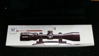 vortex crossfire II scope unboxing and first look [upl. by Zita]