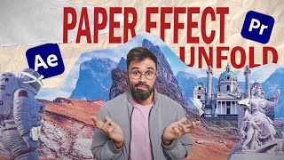 Creating a Stunning Paper Unfold Effect in After Effects [upl. by Adlay]