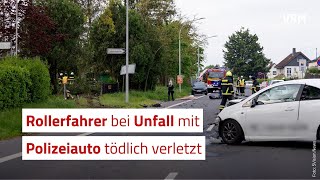 Rollerfahrer bei Unfall mit Polizeiauto tödlich verletzt [upl. by Neelear]