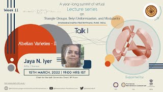 Abelian Varieties  II  Jaya N Iyer IMSc Chennai [upl. by Alyda]