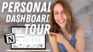 Personal Dashboard Tour  My Daily Notion Hub [upl. by Airdnahs]