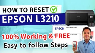 HOW TO RESET EPSON L3210 [upl. by Issirk]