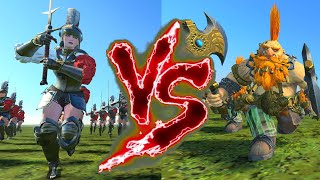 Greatswords VS Doomseekers Total War Warhammer 3 [upl. by Akirehc]