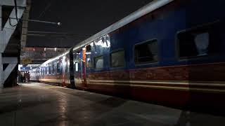 The Deccan odyssey most luxurious train departure at vasai road with Bhusawal WAG5A [upl. by Juster]