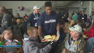 Patriots Volunteer At Shelter For Homeless Men In Atlanta [upl. by Egroeg]