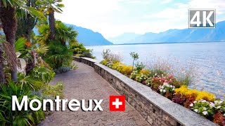 Montreux Switzerland 🇨🇭 Summer Walk 4K an authentic little piece of paradise [upl. by Fulton]