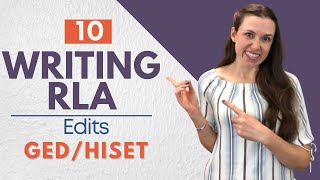 GED RLA  HiSET Writing  Editing Practice [upl. by Outlaw]