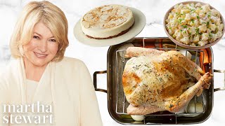 Martha Stewarts Thanksgiving Recipes  How to Cook Turkey Potatoes and Pie [upl. by Mungovan]