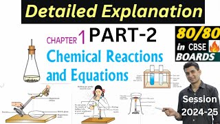 CLASS 10NCERT ScienceCHEMICAL REACTION amp EQUATIONS CHAPTER1  PART2scienceclass10 [upl. by Neyrb]