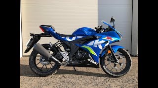 Suzuki GSXR 125 in 1080HD  Walk around Start Up and Road Test on the new Suzuki GSXR 125 [upl. by Kass]