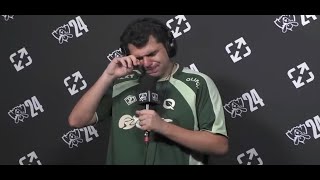 FLY Bwipo cries in interview after defeat against GenG [upl. by Agamemnon375]