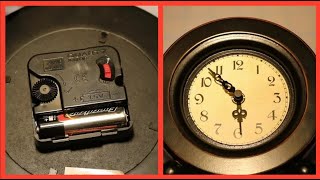 HOW TO REPLACE A QUARTZ CLOCK MECHANISM [upl. by Eimarrej]