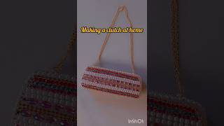 Diy clutch purse ✨️👛 clutch purse making at home style fashion handmadebags [upl. by Broadbent]