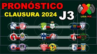 ⚽ El mejor PRONÓSTICO para la JORNADA 3 de la LIGA MX CLAUSURA 2024  Análisis  Predicción [upl. by Abie]