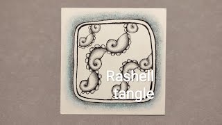 Zentangle patterns No2 Rashell pattern tangle Zentangle pattern drawing [upl. by Yeleek975]