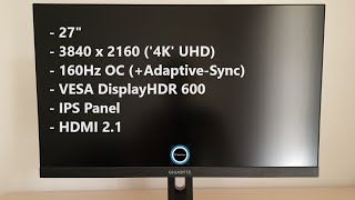 Gigabyte M27U Review  Budget 160Hz 4K UHD Performer [upl. by Aterg720]