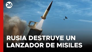 Rusia destruye un lanzador de misiles de Ucrania en la guerra [upl. by Pascal717]