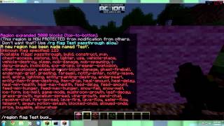 WorldGuard Regions Tutorial 119  Minecraft [upl. by Talbott352]