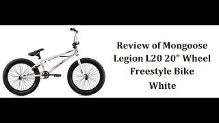 Mongoose Legion L20 20quot Wheel Freestyle Bike White  best Kids Ride on Toys [upl. by Adiari]