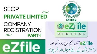 SECP Private Limited Company Registration 2024 PartI  How to Register a Company In Pakistan [upl. by Kenlee]