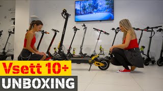 Unboxing Vsett 10 electric scooter [upl. by Ennaerb395]