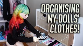 Organise My Dolls Clothes With Me [upl. by Ilise]