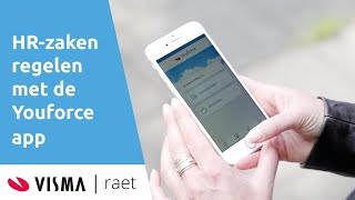 Visma  Raet  HRzaken regelen met de Youforce app [upl. by Aratnahs70]