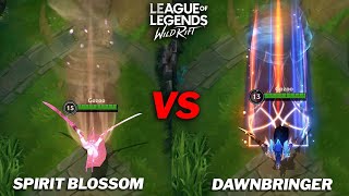 Yone Dawnbringer VS Spirit Blossom Skin Comparison Wild Rift [upl. by Jurgen]