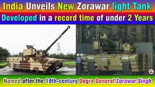 India Unveils New Zorawar light Tank Named after the 19thcentury Dogra General Zorawar Singh [upl. by Feliza]