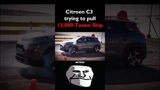 1200 Cc Engine vs 13000 Ton 🔥💀 citroen citroenc3 ytshorts shortfeed shortviral shorts [upl. by Marysa946]