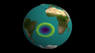 An asteroid impact in the South Atlantic modeled with a shallow water equation quot [upl. by Einnad]