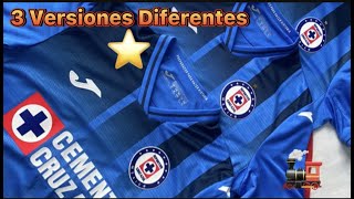 3 VERSIONES DIFERENTES JERSEY CRUZ AZUL CAMPEÓN [upl. by Arutnev]