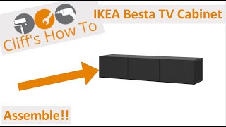 BUILD IKEA Besta TV Stand [upl. by Hirschfeld]