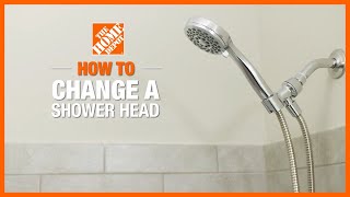 How to Change a Shower Head 🚿  The Home Depot [upl. by Arnie]