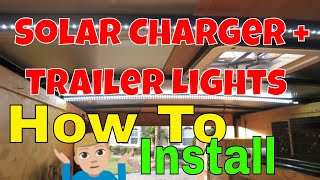 How To Install Solar Trailer Lights With Dual Charger And Accessories [upl. by Oicelem]