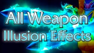 WoD All Weapon Illusion Effects Enchanters Study Garrison  Иллюзия Наложение чар [upl. by Lesig947]