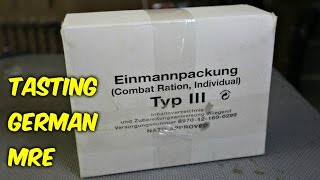 Tasting German Military MRE Meal Ready to Eat [upl. by Batty491]