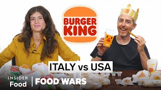 US vs Italy Burger King  Food Wars  Insider Food [upl. by Yun]