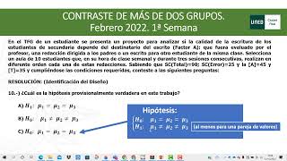 EXAMENES UNED FEBRERO 2022 ANOVA [upl. by Puett193]