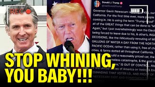 PSYCHOTIC Trump Starts ATTACKING California…AGAIN [upl. by Tuesday805]