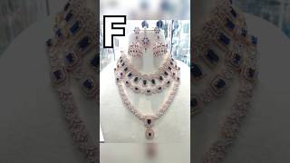 Choose your name first latter and see your diamond necklace set ytshorts fyp youngstersfashion [upl. by Foley250]