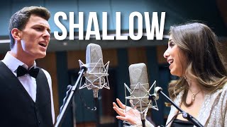 Shallow  Lady Gaga Bradley Cooper Dual Harmony Duet Cover [upl. by Samoht]