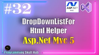 HtmlHelper DropDownListFor In ASPNET MVC  HtmlDropDownListFor [upl. by Gorlin]