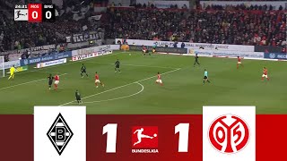 Borussia Mgladbach gegen 1 FSV Mainz 05 11  Bundesliga 202425  Spielen Höhepunkte [upl. by Gargan618]